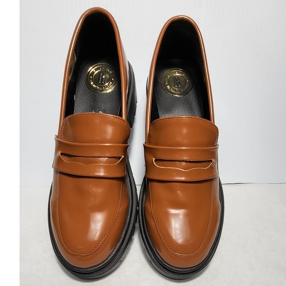 Vintage Rivana Fashion Loafers FitFlop Lug Sole Chunky Platform Brown Size 25 - Picture 3 of 10